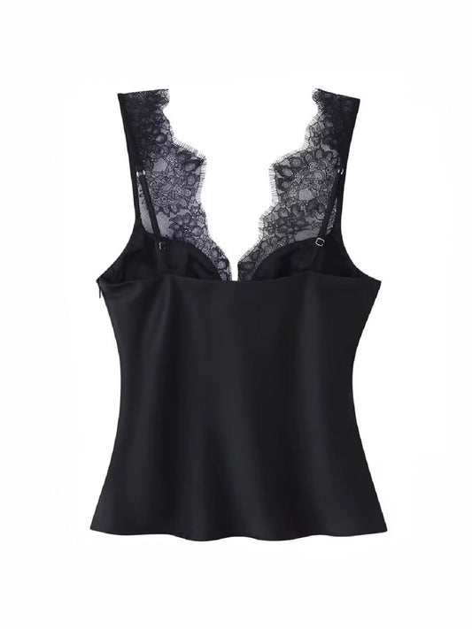 Noir Lace Top Cami