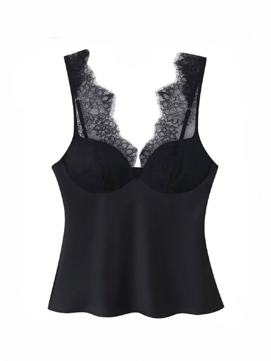 Noir Lace Top Cami